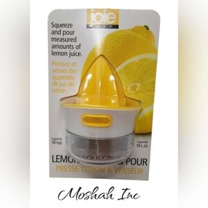 joie MSC Lemon Squeeze & Pour 10 tsp. Capacity | Removable Manual Juicer | *NEW*